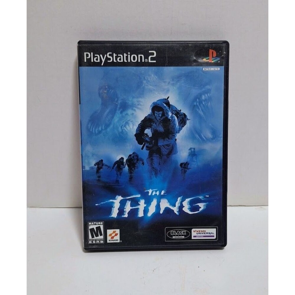 2002 SONY PLAYSTATON 2 PS2 KONAMI THE THING BLACK LABEL CIB COMPLETE IN BOX